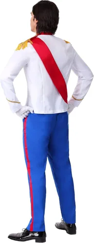 Vista 4 de Men's Plus Size Charming Prince Costume 2X 3X