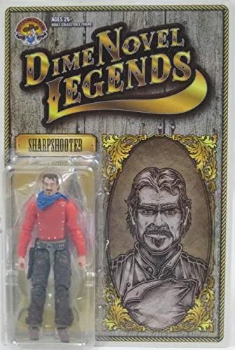 Vista 2 de Dime Novel Legends Escala 1/18 (4" de alto) Old West Figura de acción Sharpshooter