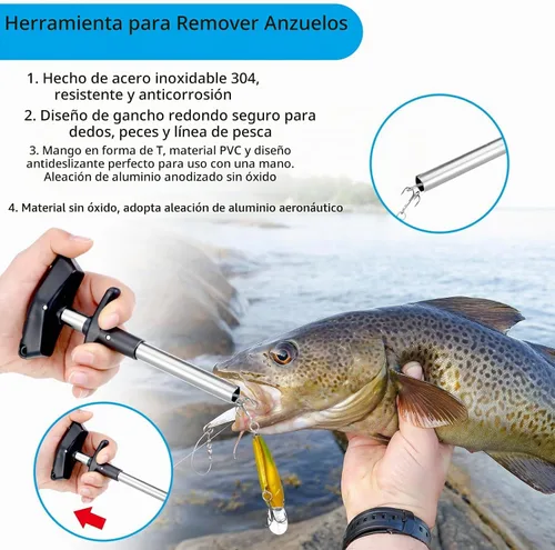 Vista 6 de Kit de herramientas de pesca Sosation de 134 piezas Equipo y accesorios de pesca Kit de alicates de pesca Herramienta de extracción de anzuelos