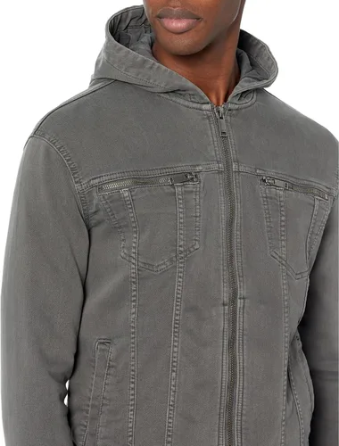 Vista 3 de John Varvatos Chaqueta con capucha Scott para hombre