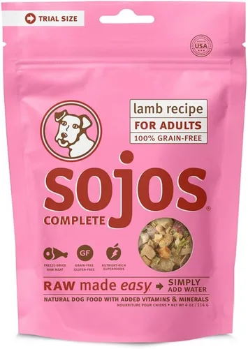 Vista 4 de Mezcla de comida para perros Sojos Complete, natural, sin cereales, seca y cruda, liofilizada