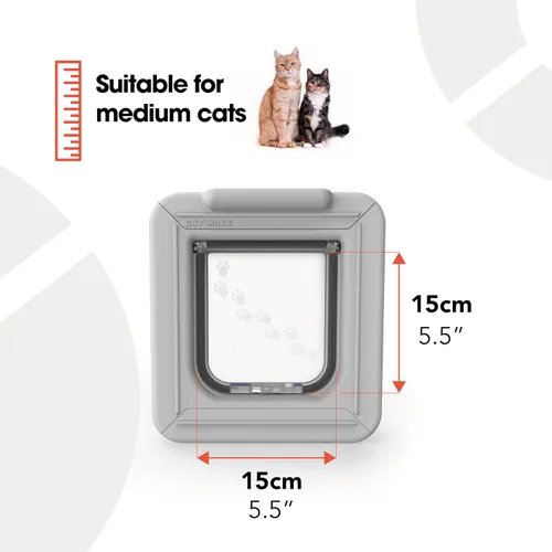 Vista 13 de Cat Mate Puerta para gatos Elite Microchip con control de temporizador