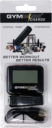Vista 7 de Gymboss Temporizador de intervalo de carga y cronómetro y correa de reloj - Paquete