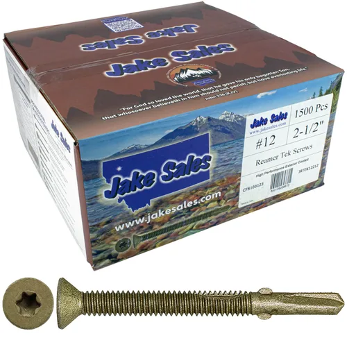 Vista 24 de Tornillos autoperforantes Reamer Tek Torx/Cabeza de estrella de madera a metal de 10x1-5/8 - para plataformas, remolques - cabeza de tornillo T-30