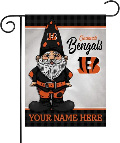 Vista 18 de Rico Industries Bandera de jardín personalizada de gnomo de fútbol de la NFL