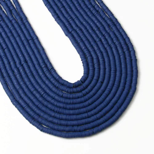 Vista 10 de Kit de pulsera de cuentas de arcilla de 50 hebras, 19000 unidades, cuentas planas redondas de arcilla polimérica de 0.236 in, cuentas Heishi