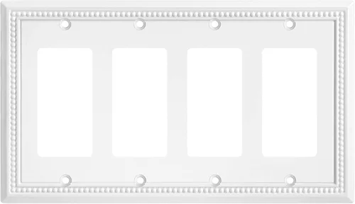 Vista 39 de Henne Bery Sunken Pearls - placa decorativa de pared, placa decorativa de pared, tapa de salida de la placa del interruptor, aleación de zinc sólida