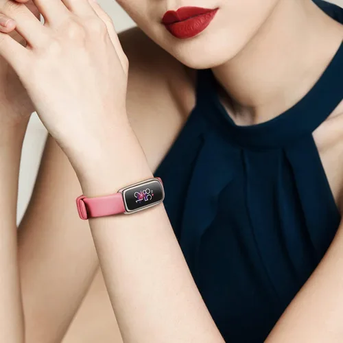 Vista 5 de Fintie Paquete de 4 fundas protectoras de pantalla compatibles con Fitbit Luxe, TPU suave, protector completo de pantalla, 2 negros, 2 transparentes