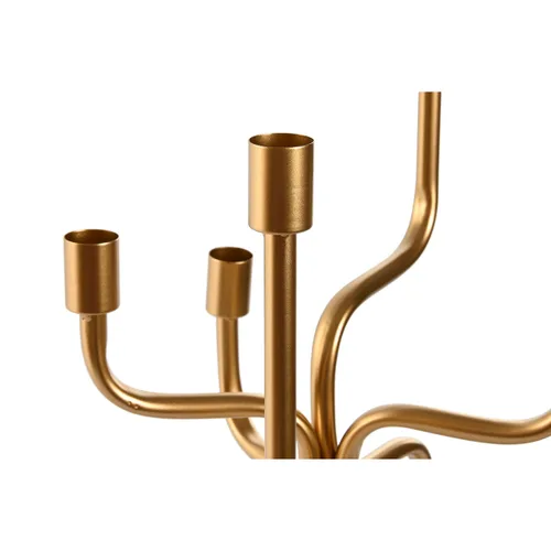 Vista 4 de Candelabro Home ESPRIT Dorado Metal 25 x 25 x 51 cm
