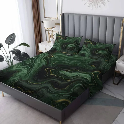 Vista 28 de Sábanas de aguacate tamaño individual – Sábanas kawaii, microfibra suave y bolsillo profundo, sábanas y fundas de almohada estampadas sin arrugas, 3