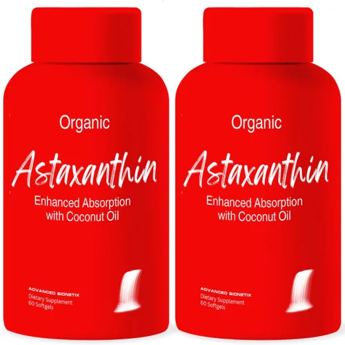 Vista 10 de Advanced Bionetix Triple Strength AstaQuil™ Astaxantina Fórmula de alta biodisponibilidad, 60 cápsulas blandas de aceite de coco orgánico para una