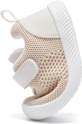 Vista 5 de MORENDL Zapatos de bebé para caminar para niños y niñas, zapatos de tenis antideslizantes para niños y niñas