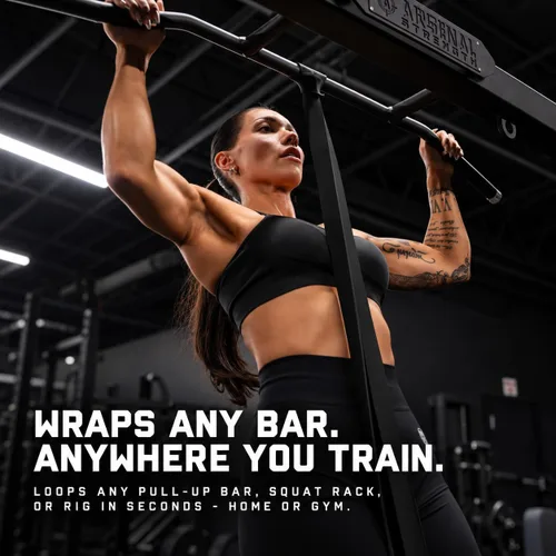 Vista 4 de Gymreapers Bandas de resistencia para entrenar – Juego de bandas elásticas de asistencia para ejercicios de dominadas para levantamiento de pesas 5