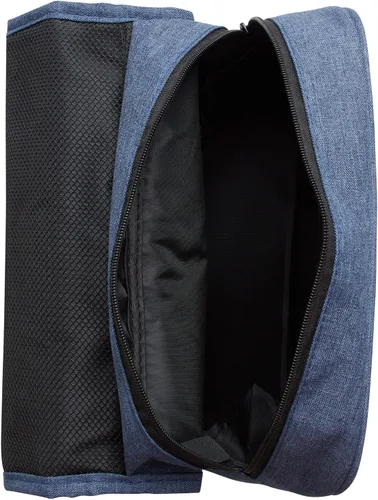 Vista 5 de Brookstone Neceser de viaje – Neceser para mujeres y hombres con gancho para colgar – Organizador de artículos de tocador ligero para viajes, Azul