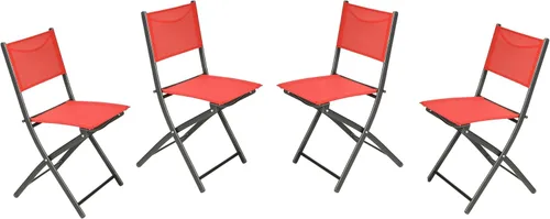 Vista 16 de Flash Furniture Brazos - Sillas plegables comerciales para interiores y exteriores, respaldos/asientos Flex Comfort, marcos de metal, diseño Negro
