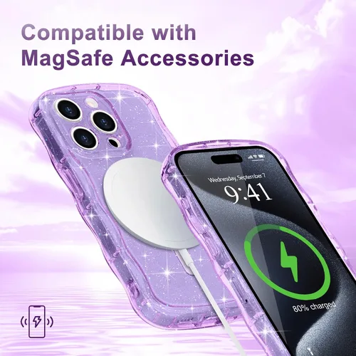 Vista 244 de Pepmune Funda magnética para iPhone 17 Pro Max, color rosa