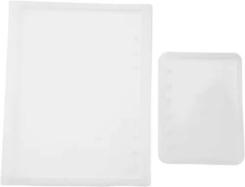 Vista 8 de 2 unids/set A5 A7 cuaderno forma arte decorativo resina de silicona para DIY cubierta de bloc de notas de cristal