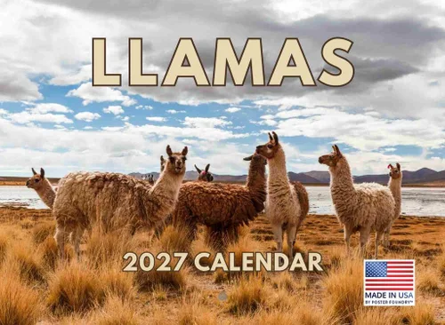 Vista 43 de Calendario mensual de pared de alpaca 2025 Fabricado en Estados Unidos