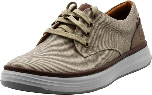 Vista 11 de Skechers Ederson Moreno - Zapatillas Oxford de lona para hombre Beige