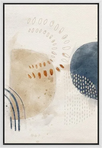 Vista 7 de SIGNFORD Lienzo enmarcado para pared, acuarela pastel, rosa, puesta de sol, nube, naturaleza, ilustraciones de área silvestre, arte moderno