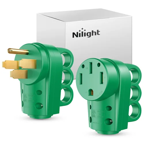 Vista 19 de Nilight Receptáculo de Repuesto para RV de 30 Amperios Toma Hembra Resistente de 125 Voltios con Mango Listado por ETL Enchufe NEMA TT-30R para RVs