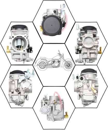 Vista 2 de Repuesto de carburador CV40 para Harley Davidson Sportster 1200 XLH1200 Sportster 883 XL883 1998-2016 / Softail 1988-2017 / Dyna FXR FXD 1988-2016