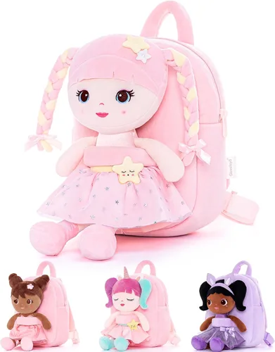 Vista 41 de Lazada Mochila para niños pequeños, juguetes de animales de peluche, mochila pequeña, color gris, 9.5 pulgadas
