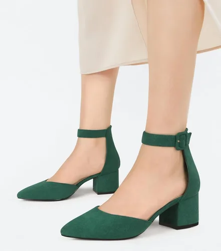 Vista 6 de Women's Closed Toe Heels Low Block Pumps Pointed Toe Business Dress Shoes