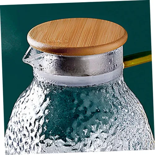 Vista 4 de 2 piezas de acero inoxidable tapa de jarra de agua cubierta práctica jarra accesorio con doble salida de agua para preparar té resistente al