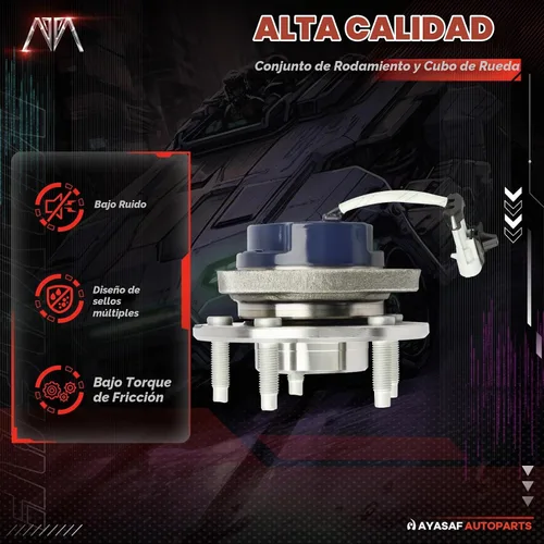 Vista 2 de 513121 Conjunto de cojinete de cubo de rueda delantera para Chevy Impala/Venture/Monte Carlo, para Buick Century/Rendezvous/Terraza, para Cadillac 1