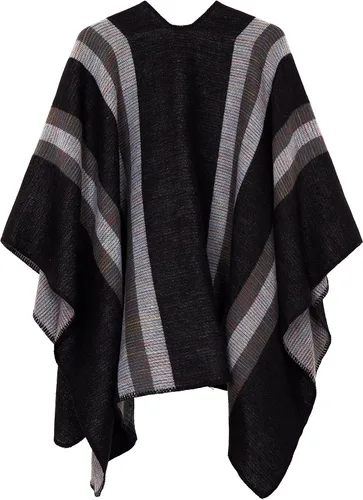 Vista 7 de Chales cálidos para mujer, cárdigan con frente abierto, estilo vintage, poncho