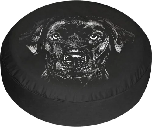 Vista 7 de Cubiertas de neumáticos de repuesto para remolque de caravana, labrador retriever, perro realista, resistente a la intemperie, a prueba de polvo