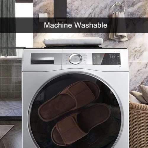 Vista 7 de Cómodas pantuflas de espuma viscoelástica para hombre, transpirables, microgamuza