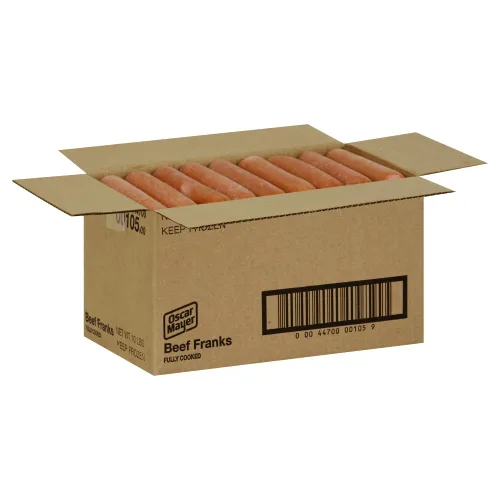 Vista 5 de Oscar Mayer Franks de carne congelada, perros calientes completamente cocidos, paquete a granel de 10 libras - 1 cada uno
