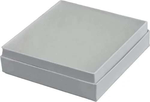 Vista 2 de JPB - Joyero relleno de algodón con remolino blanco #33 (caja de 100) 3.5 pulgadas x 3.5 pulgadas