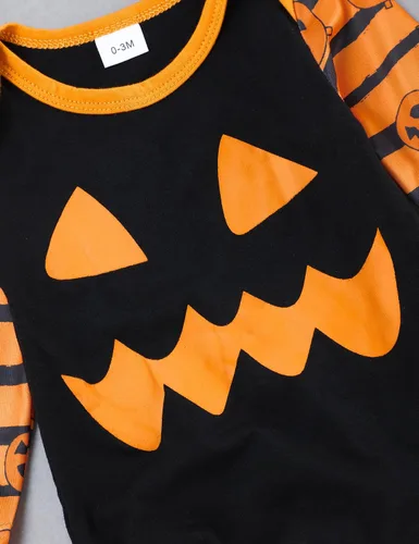 Vista 4 de Mameluco para bebé recién nacido, traje de Halloween, conjunto de regalo