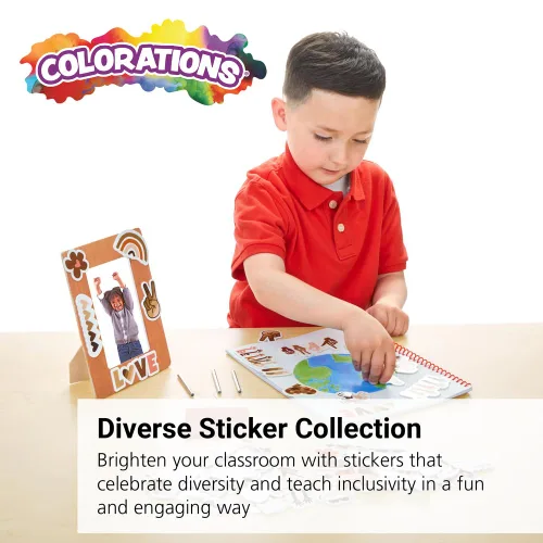 Vista 2 de Colorations Pegatinas de diversidad - Juego de 75