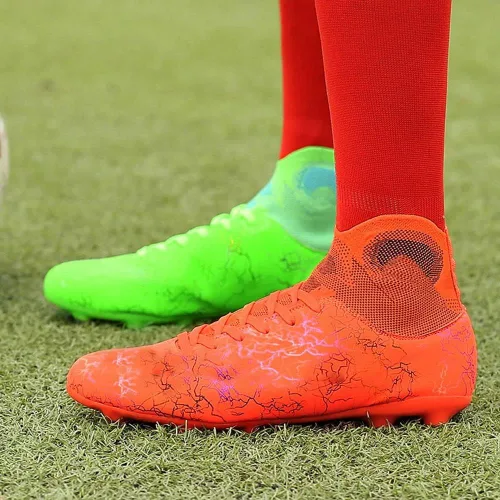 Vista 3 de VAXAV Zapatos de fútbol unisex de alta calidad para entrenamiento FG con tachuelas largas de fútbol AG