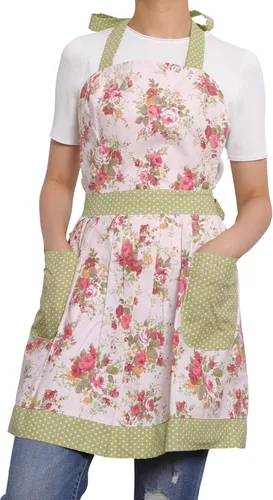 Vista 17 de Neoviva Delantales de Cocina para Mujer con Bolsillos, Delantales de Cocina para Mujer, Delantal Vintage para Hornear y Jardinería, Regalos
