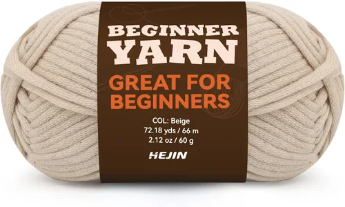 Vista 64 de Hilo de 60g Amatista para Ganchillo y Tejer; 66m (72 yardas) de Hilo de Algodón para Principiantes con Puntos Fáciles de Ver; Peso Worsted Mediano