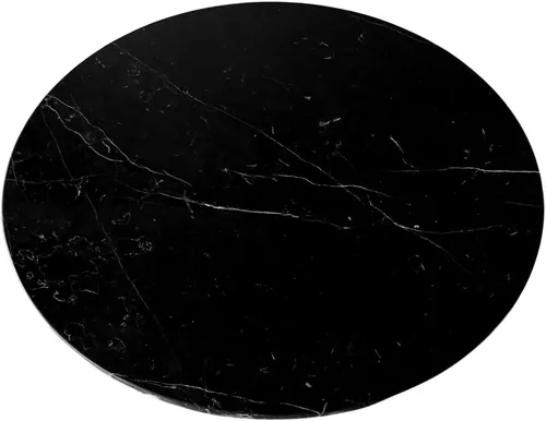 Vista 10 de Bandeja de servir para otomano redonda de piedra de mármol negro pieza central moderna para mesa de cocina y baño decoración organizadora del hogar