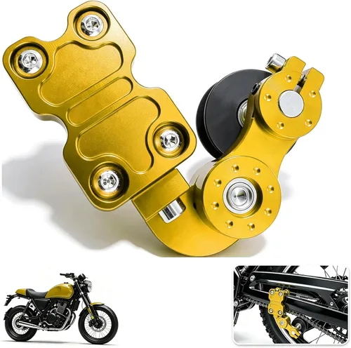 Vista 11 de Tensor de cadena universal CNC para motocicleta, accesorios modificados, regulador de aleación, herramientas automáticas de rueda rodante para moto