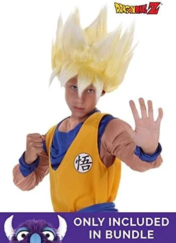 Vista 4 de Dragon Ball Z Child Anime Super Saiyan Goku Costume, Kids Anime Cosplay Dragon Ball Z Costume