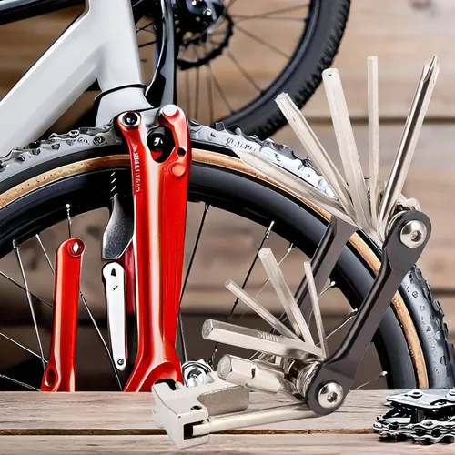 Vista 3 de WIWUE GUO - Herramienta de cadena para bicicleta, kit multiherramienta para bicicleta