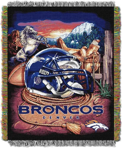 Vista 13 de Northwest NFL Woven Tapestry Wall Hanging, 48 x 60 Inches, Officially Licensed, Decorative Fringes