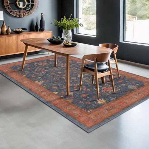 Vista 89 de Hazo Haus – Alfombra pequeña para entrada, cocina o baño, antideslizante con base de goma, resistente a las manchas y a la decoloración, diseño