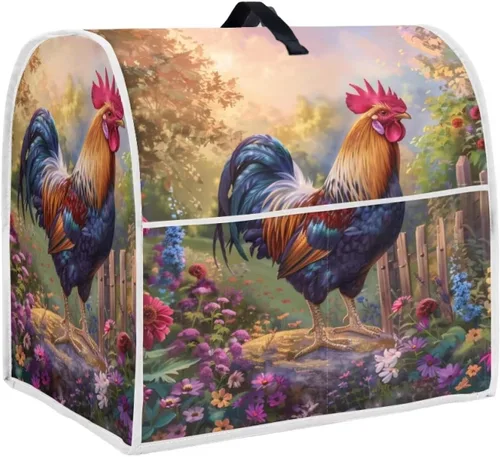 Vista 46 de Funda para batidora con estampado de girasol y bandera americana, cubierta protectora contra el polvo, adecuada para la mayoría de los modelos