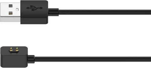 Vista 2 de Cargador de reloj de repuesto compatible con Redmi Smart Band 2, cable USB de 3.3 pies, cable de carga portátil para Redmi Band 2 (negro x 2)