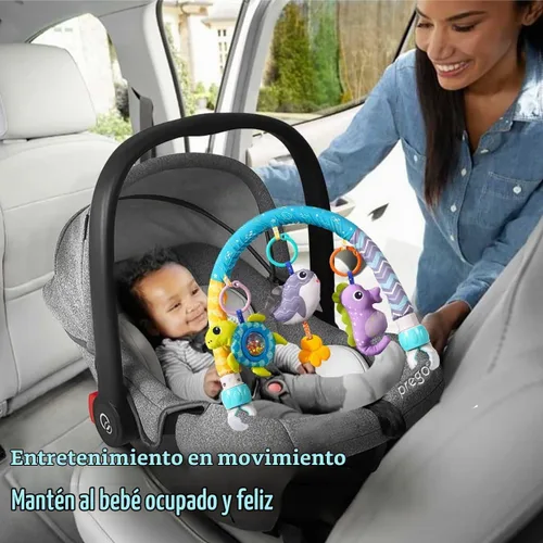 Vista 5 de Baby Stroller Arch Toys 0-12 meses Clip ajustable en arco móvil Toy Bar