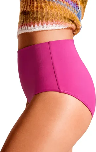 Vista 5 de CRZ YOGA Parte inferior de bikini de cintura alta para mujer, con control de abdomen, cobertura completa